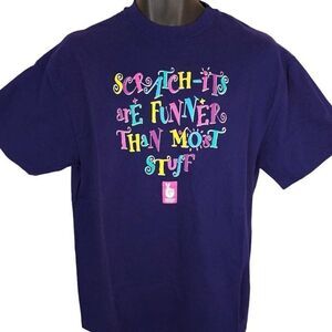 Vintage Oregon Lottery T Shirt Mens Size Large Purple 90s Scratch Its Made In US